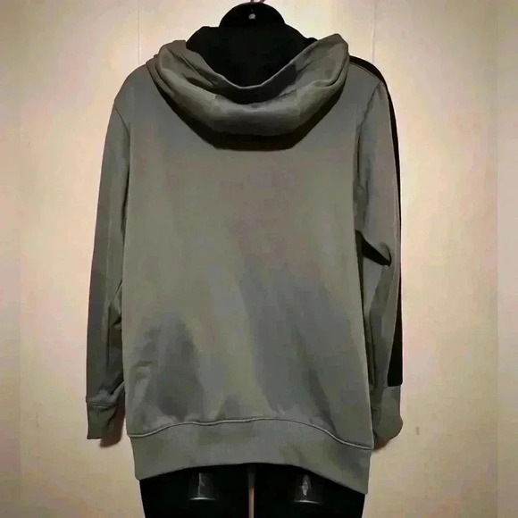 Adidas Men's Full Zip Grey Hoodie Sz L Logo Track Jacket Sports - Picture 4 of 4